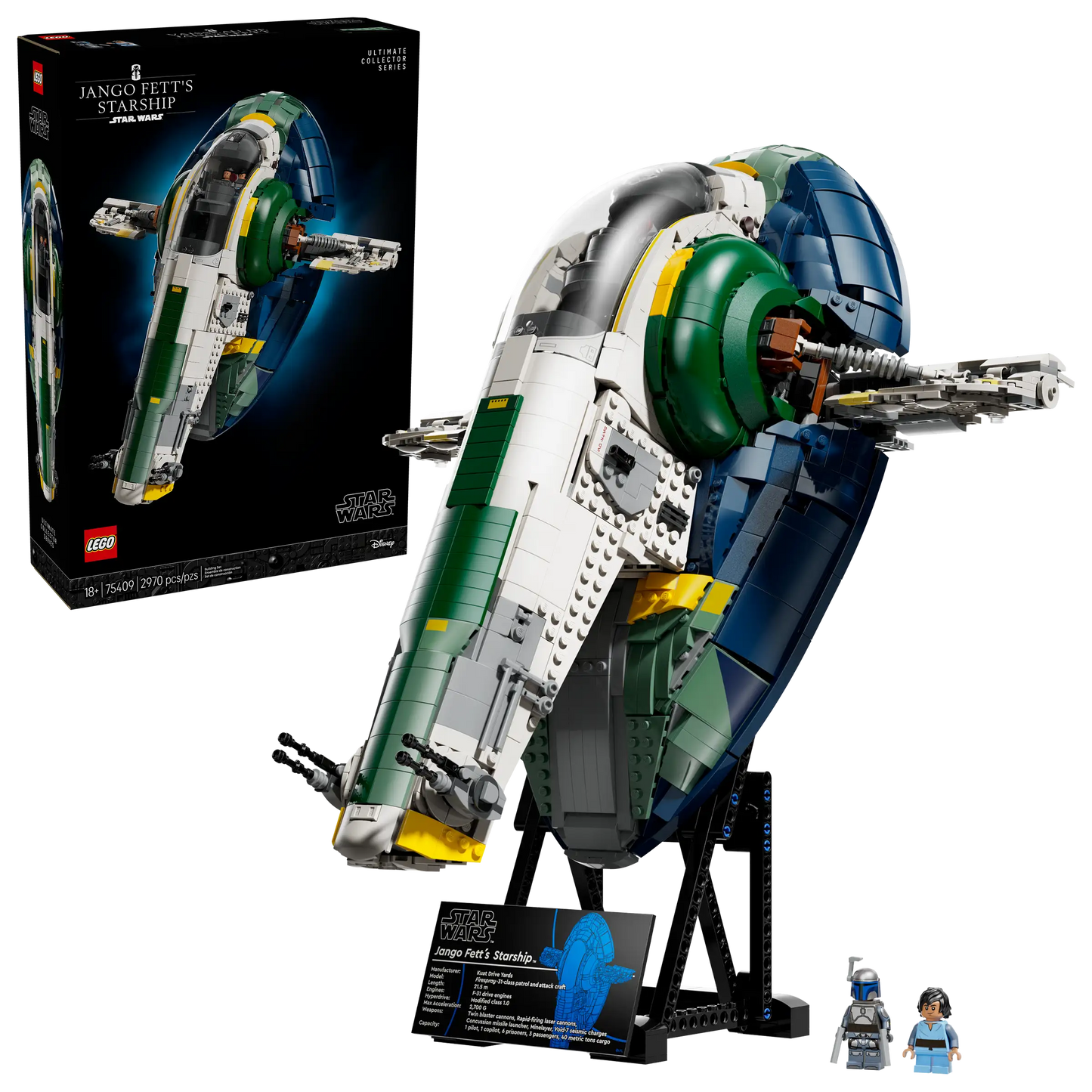 Jango Fetts Firespray-class ruimteschip