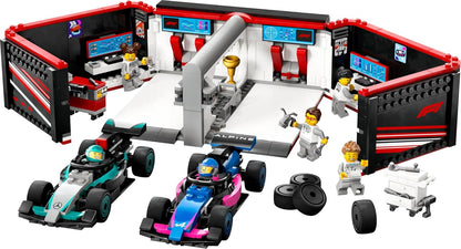 LEGO City F1 Garage with Mercedes-AMG and Alpine Cars Kit