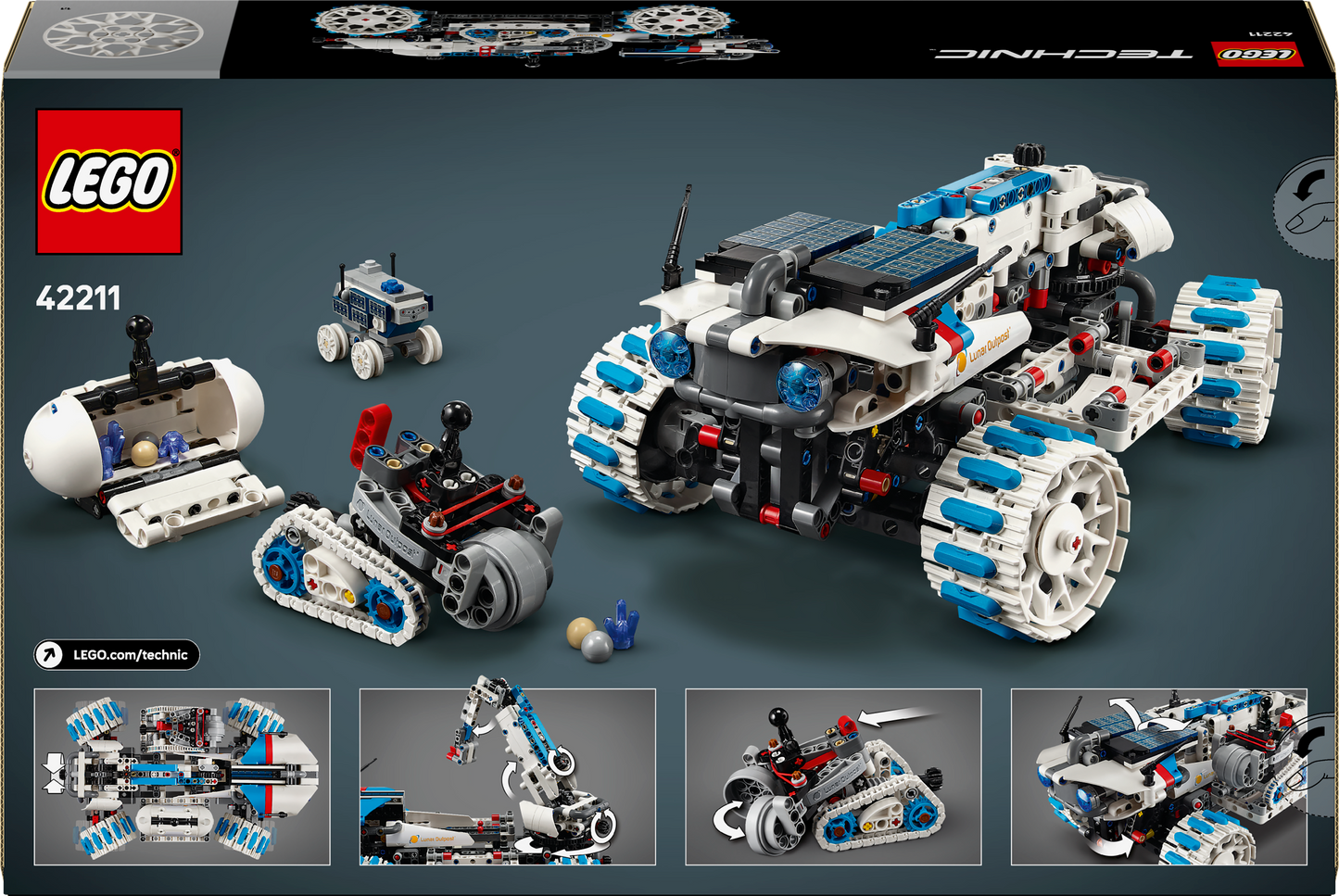 LEGO Lunar Outpost Moon Rover Space Vehicle 42211 Technic (Pre-Order: augustus)