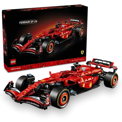 LEGO Technic F1 auto's 2025: RedBull en Ferrari